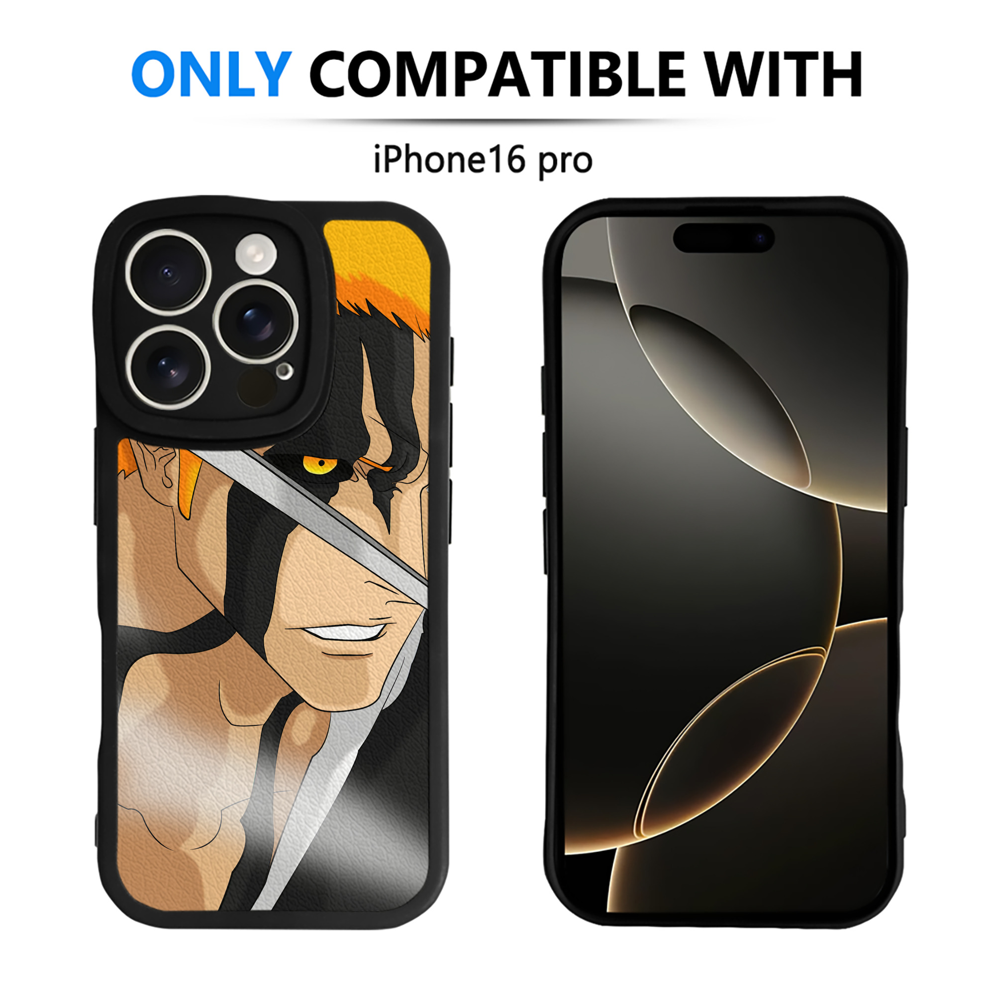 （画像用） ブリーチ BLEACH 【iPhone 16シリーズ対応】シリコンスマホケース（レザー調） 材質：シリコン